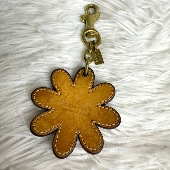 Y2K COACH Flower Bag Charm Key Fob - Picture 2 of 5